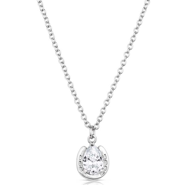 Montana Silversmiths Lucky Trot Crystal Ladies Necklace